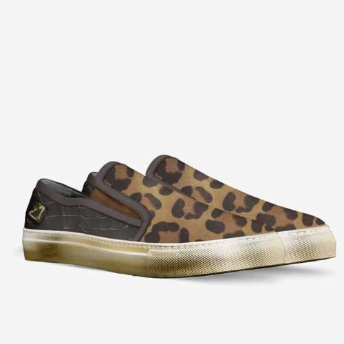 Cheetah Croc Gold Low